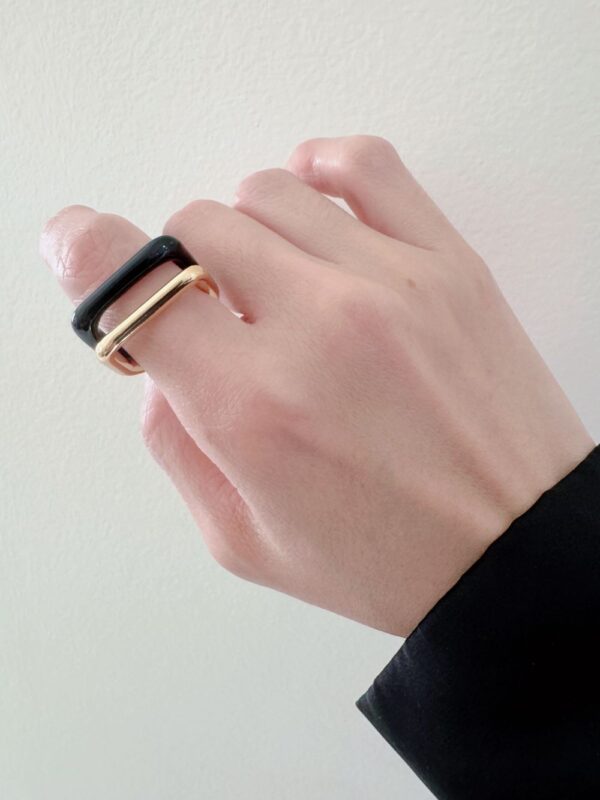 Dark Style Stacking Ring