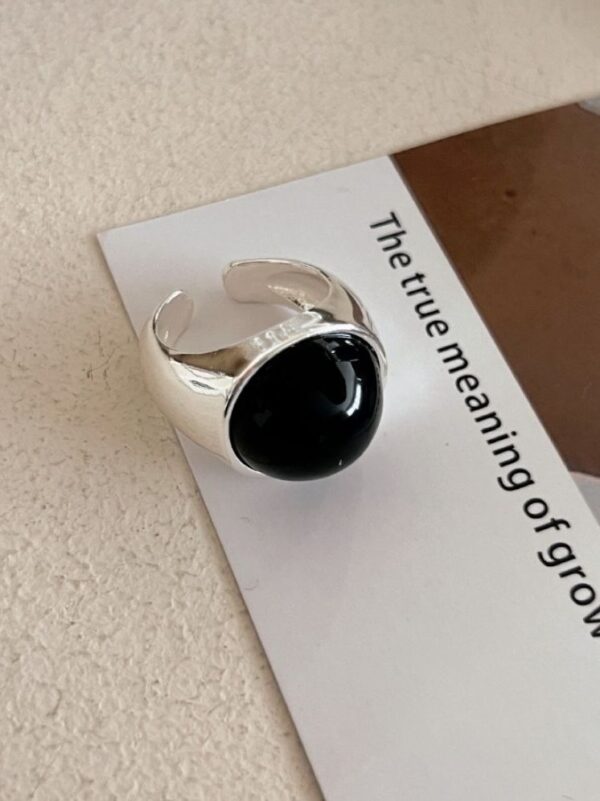Black Oil Drip Ring