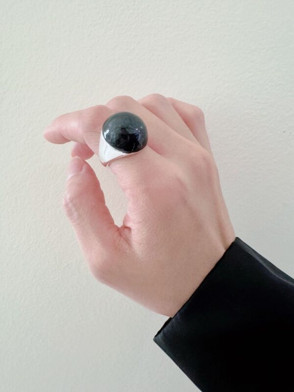 Black Oil Drip Ring - Image 4