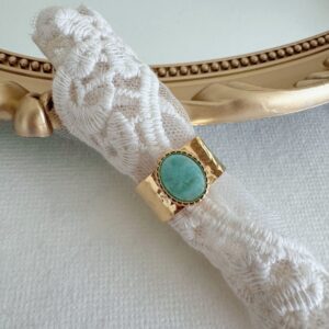 Amazonite Turquoise Stone Ring