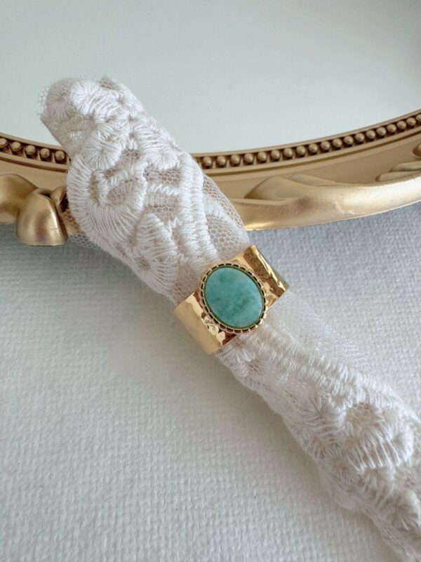Amazonite Turquoise Stone Ring