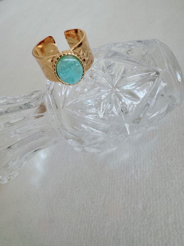 Amazonite Turquoise Stone Ring - Image 3